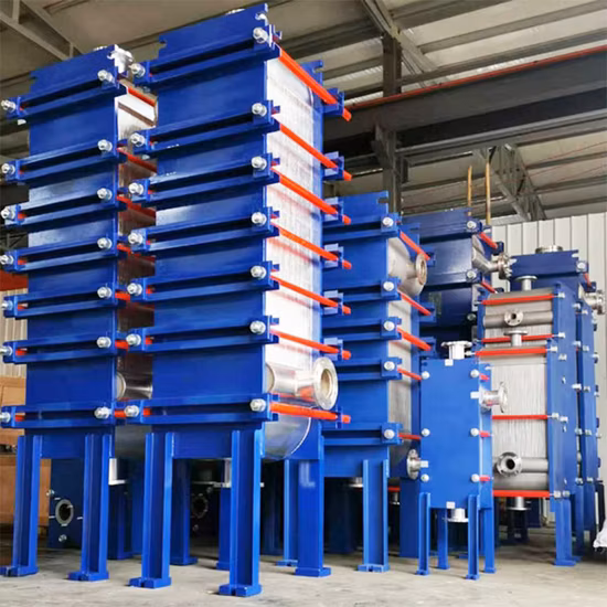 Intercambiador de calor de placas de espacio ancho completamente soldado de acero inoxidable 316L de flujo libre con CE